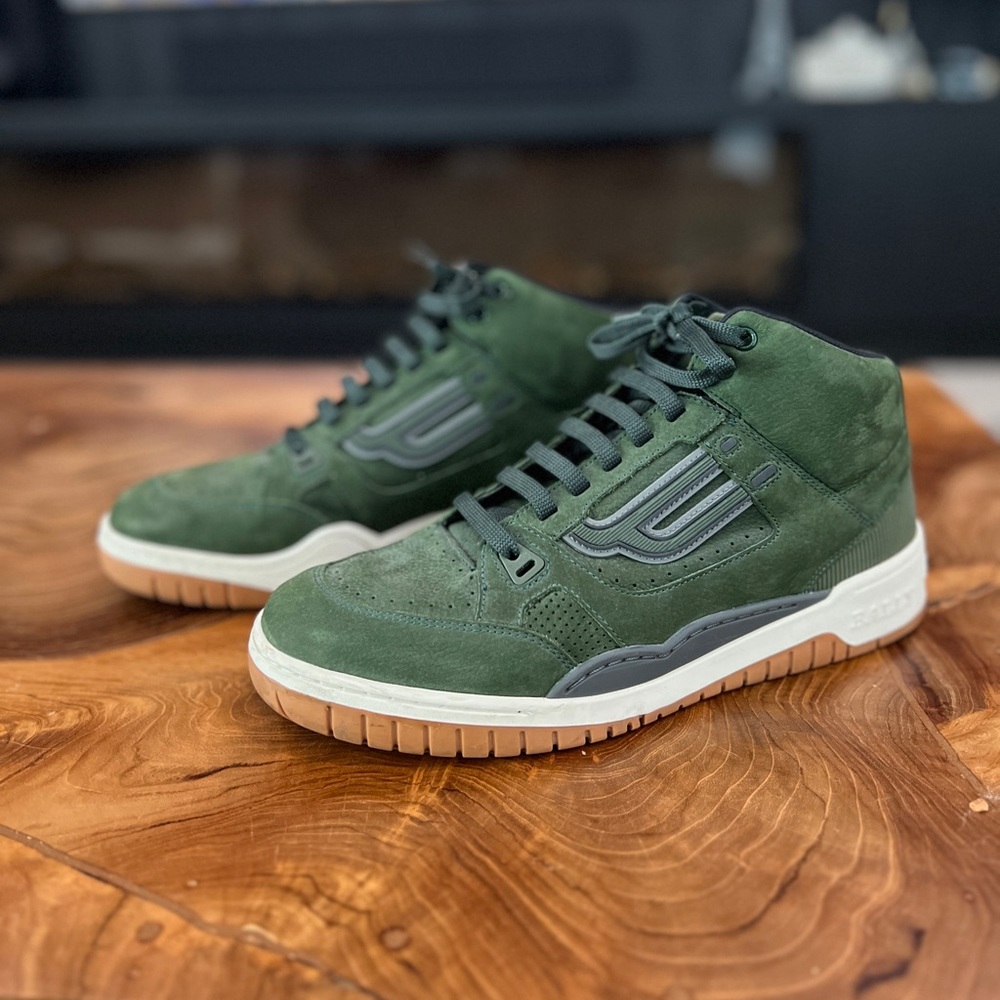 Used Men’s Green Bally Shoes (Size US Men 9D)